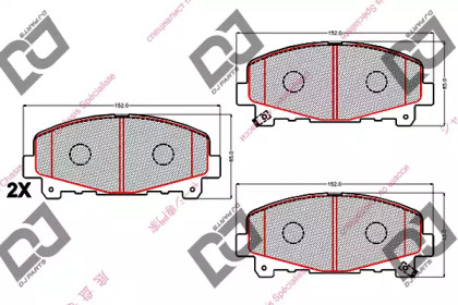 Комплект тормозных колодок DJ PARTS BP2138